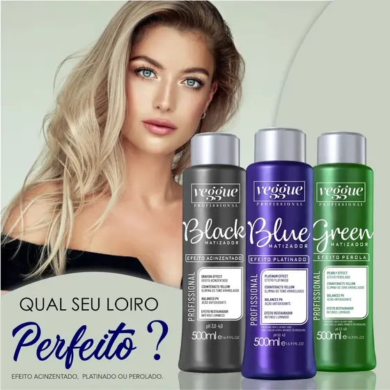 Matizadores Diversas Cores 500 Ml Veggue