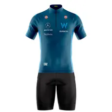 Conjunto Ciclismo Roupa para Ciclismo Bermuda Premium Camisa Manga Curta W Race com Bolsos Protecao UV50