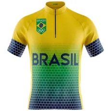 Camisa Ciclismo Camiseta Ciclista Roupa de Ciclismo Masculina Mountain Bike Selecao Brasil
