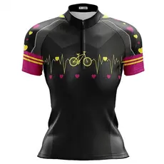 Camisa Ciclismo Feminina Dry Fit com Proteção UV Bike MTB Speed Bicicletinhas