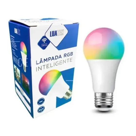 Lâmpada Inteligente Wifi 15W/18W LED RGM Colorida E27 Alexa/Google/Smart Life
