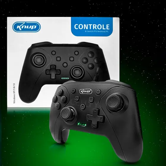 Gamepad com Joystick fio controle de videogame joystick para console PC/Android/P3/Switch