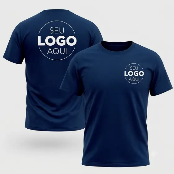 Camiseta Personalizada Algodão Para Empresas - Conforto Duradouro e Estampa DTF de Alta Definição