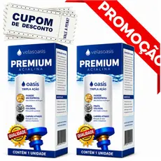 Kit 2 Vela Tripla Ação Alcalina, Carvão Ativado e Prata Coloidal Compatível em Todos Filtro De Barro