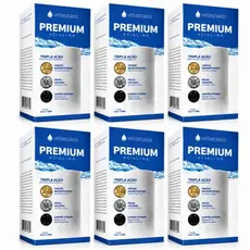 Kit 6 Velas Oasis Tripla Ação PREMIUM ALCALINA Carvão E Prata Para Filtro De Barro