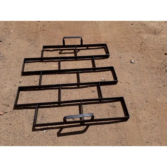 Forma Piso Jardim Molde Carimbo Concreto Manual Tijolinho