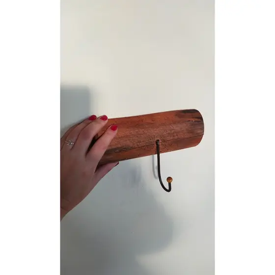4 Porta Toalha cabide com gancho Banheiro Decoracao Rustica Banho Rosto Cabide