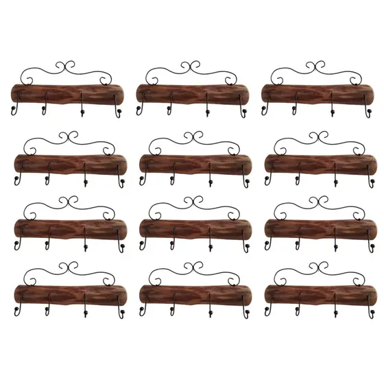 12 peças banheiro decoração rustica casa cozinha cabide gancho pendurar roupa toalha toalheiro banho grande