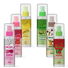 Body Splash com Cheirinhoda Fruta Lovely Face Beautiful 200ml