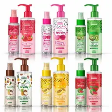 Kit Perfuma Hidratante e Body Splash Da Fruta Lovely Face Beautiful