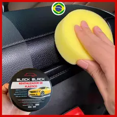 Revitalizador de Plástico Automotivo Cera Parachoque Carro e Moto Black Black Original