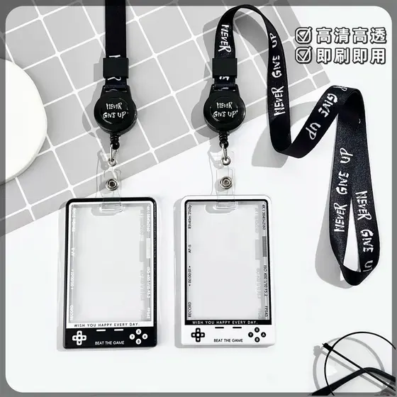 Porta-Cartões De Crachá Yoyo Badge Clip Fotográficos Capa Com Borda Transparente Crédito Nome Protetor De Cartão Identificação