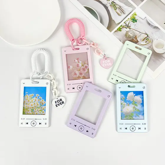 Ins Style Exquisite Porta-Cartões De Estudante Lanyard Bus ID Card Case Staff Cobre Chaves Corda De Mão
