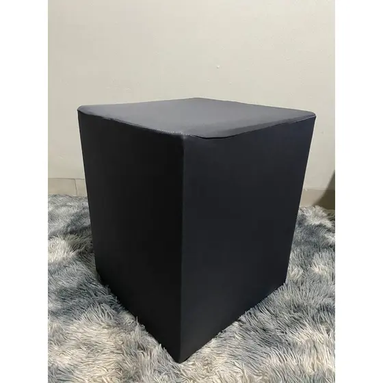 Kit 2 Capas de Puff 35cmx35cm Quadrada Malha Gel - Com Elástico