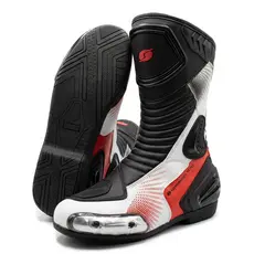 Bota Shiver Corsa Pro Masculina Cano Longo Motociclista com Proteção Preta para Moto