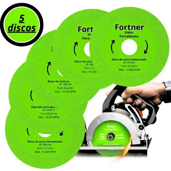 Disco De Corte Vidro Porcelanato Diamantado Granito Mármore Espelho