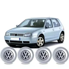 Jogo 4 Calota Centro Roda Volkswagen Vw Golf 199 2000