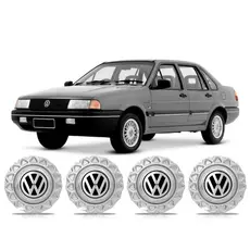 Jogo 4 Calota Centro Roda Vw Volkswagen Bbs Santana