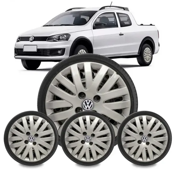 Jogo Calota Aro 14 Gol Trend G5 Saveiro 2009 2010 2011 009vw