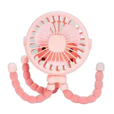 Ventilador Luminoso Portátil Estilo Polvo Baixo Ruído Mini
