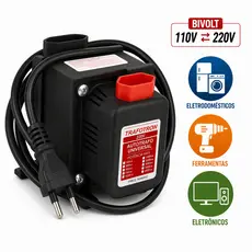 Auto Transformador 2000va Bivolt Conversor de Voltagem 1400w Vermelho 127v p 220v e 220v p 110v