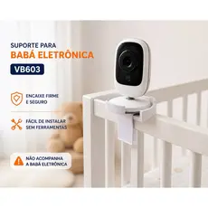 Suporte Inclinável para Câmera Baba Eletrônica Universal para Berço, Cama ou Moveis