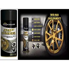 Envelopamento spray Dip Wheel Radcolor 500ml Preto branco azul bugatti cobre grafite incolor
