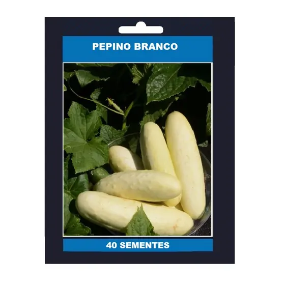 40 SEMENTES DE PEPINO BRANCO