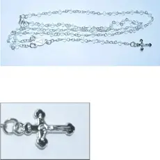 KIT 5 Colares Terços Religiosos Nossa Senhora Aparecida BRANCO - 40014