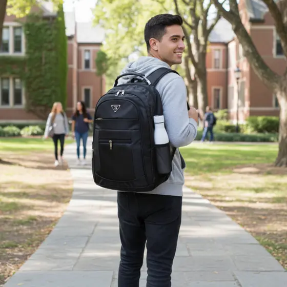 Mochila UNISEX (203202) Reforçada Impermeável P/escolar e Faculdade