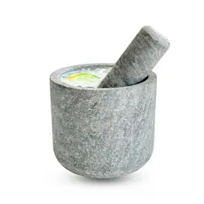Pilão De Pedra Sabão Almofariz G Socador De Alho Ideal Para Macerar Ervas E Preparo De Caipirinhas