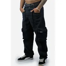 Calça Cargo Compton Bolso Sacola Preta