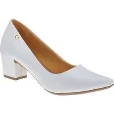 Scarpin Feminino Lumiss Conforto Salto Baixo Grosso Macio
