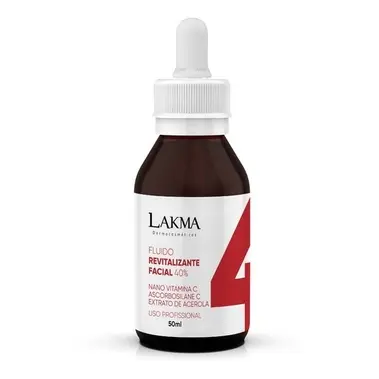 Fluído Revitalizante Vitamina C clareador e antioxidante 50ml Lakma