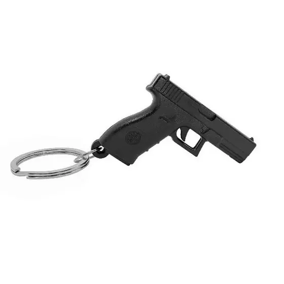 Chaveiro Arma 3d realista Modelo Glock 45 Escala 1:4 Preto
