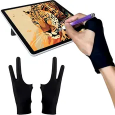 kit 2 Luvas de Desenho melhor Do Mundo Palm Rejection Pro Para Tablet Desenho Mesa Digitalizadora