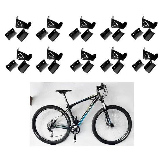Kit 10 Suporte De Bicicleta Parede Bike Mtb Speed Mountain Bike