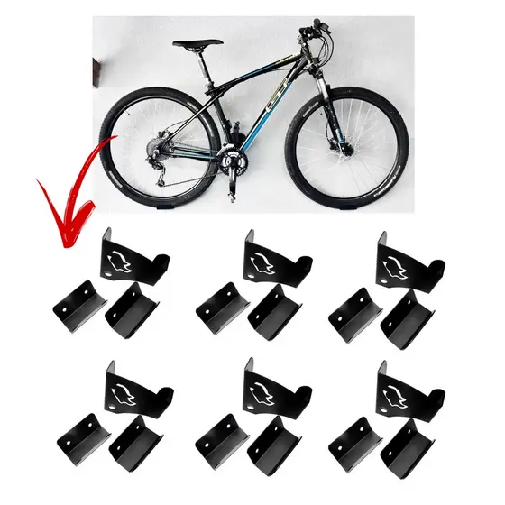 Kit 6 Suporte De Parede Para Bike Mtb Speed Mountain Bike Sterk