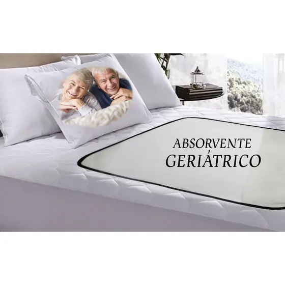 Protetor Absorvente de Colchão Lavável Geriátrico, Protetores de Colchão para Idosos - Alta Absorção