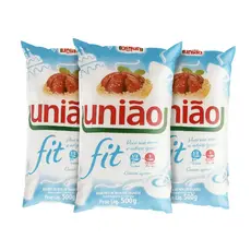 Kit Com 3 Açucar Adoçante de Mesa União Fit - Pacote de 500G Cada