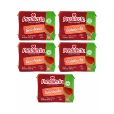Kit 5 Goiabada Cascão Predilecta Doce 300g Pacote S/ Glúten
