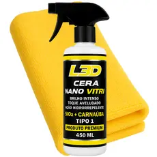 Cera Vitrificadora Automotiva Nano Vitri L3D 450ml Carnaúba Tipo1
