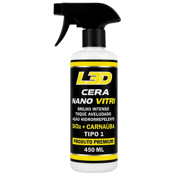 Cera liquida Automotiva L3D Super Brilho Para Todas As Cores