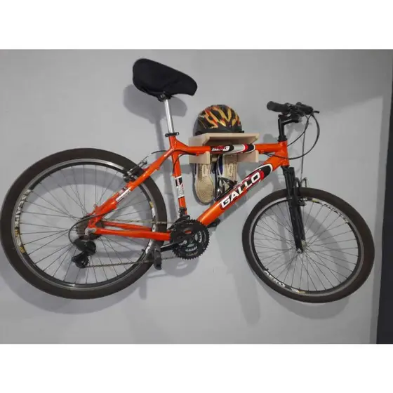 Suporte para BIKE Sapatiha capacete feito em mdf cru