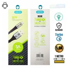 Cabo Micro USB Turbo 5A - Linha Premium [cabo V8] CB735 Original Kimaster