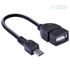Adaptador USB fêmea x Micro USB macho - Cabo OTG V8