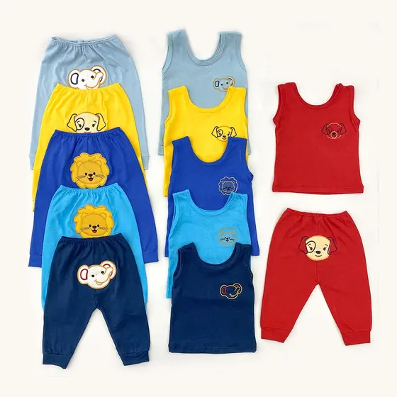 Kit Camiseta com Mijão Menino PMG 100% Algodão Para Bebê