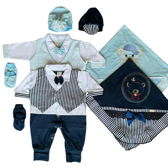 Saida De Maternidade 4 Peças Masculina