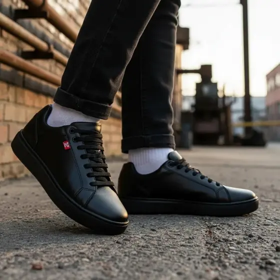 Tênis Sapatênis Masculino Sintético Casual Super Leve Confortável Design Atual Moderno Para Uso Diário Trabalho Passeio