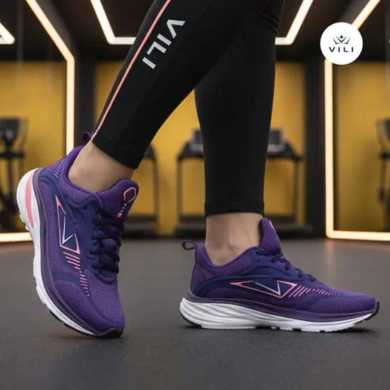 Tênis Feminino Vili Fusion Esportivo Masculino Academia 232G Roxo